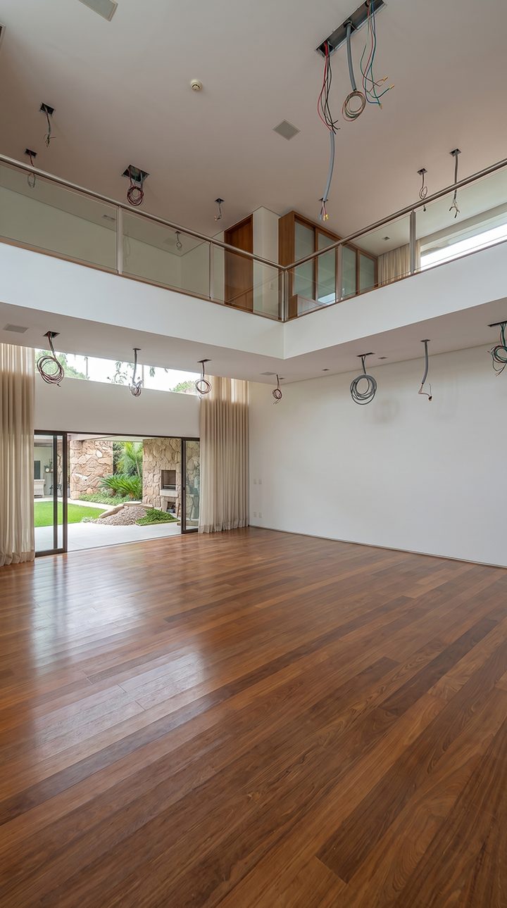 Sala vazia antes da IA