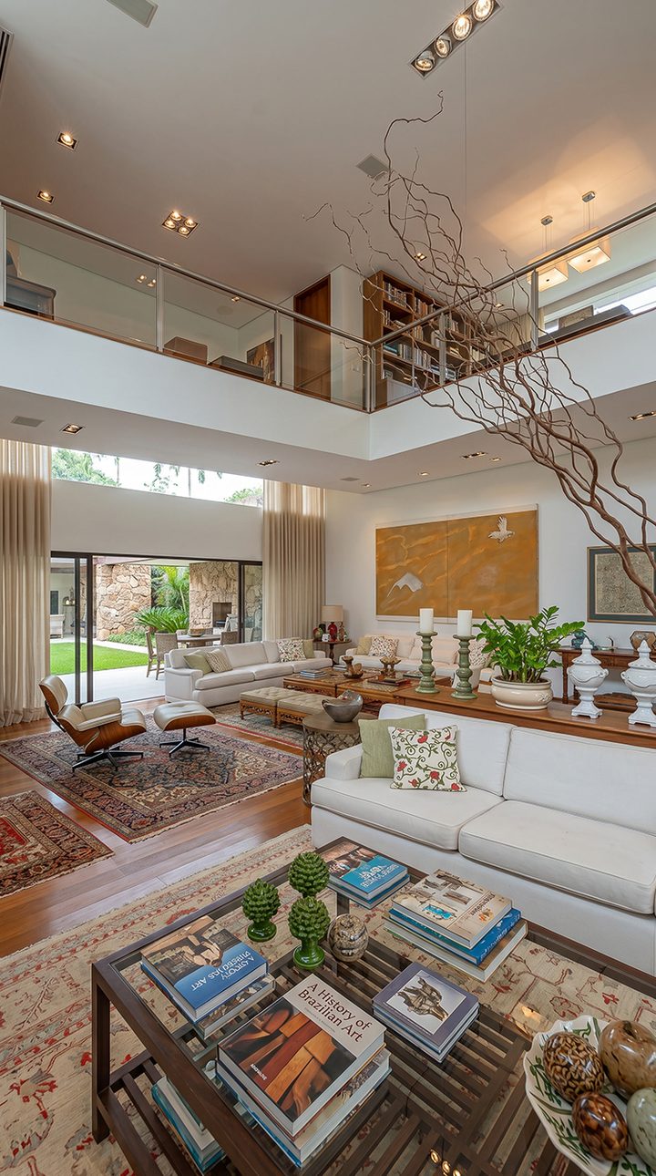 Sala decorada com IA